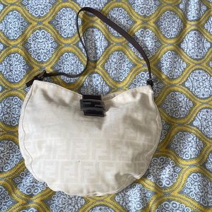 Fendi zucchino beige shoulder bag